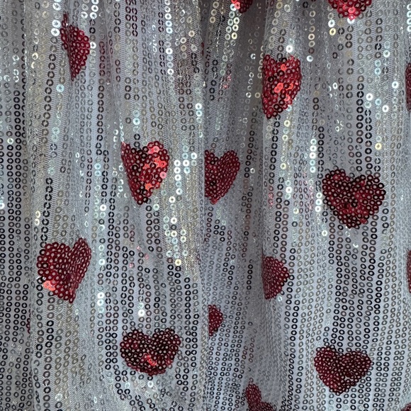 Marie Nicole 3T Girls Formal Short Sleeve Valentine’s Day Dress with Sequins - Picture 3 of 6